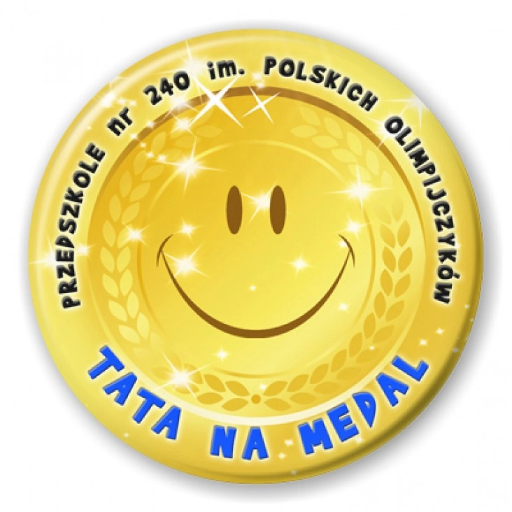 przypinka Tata na medal