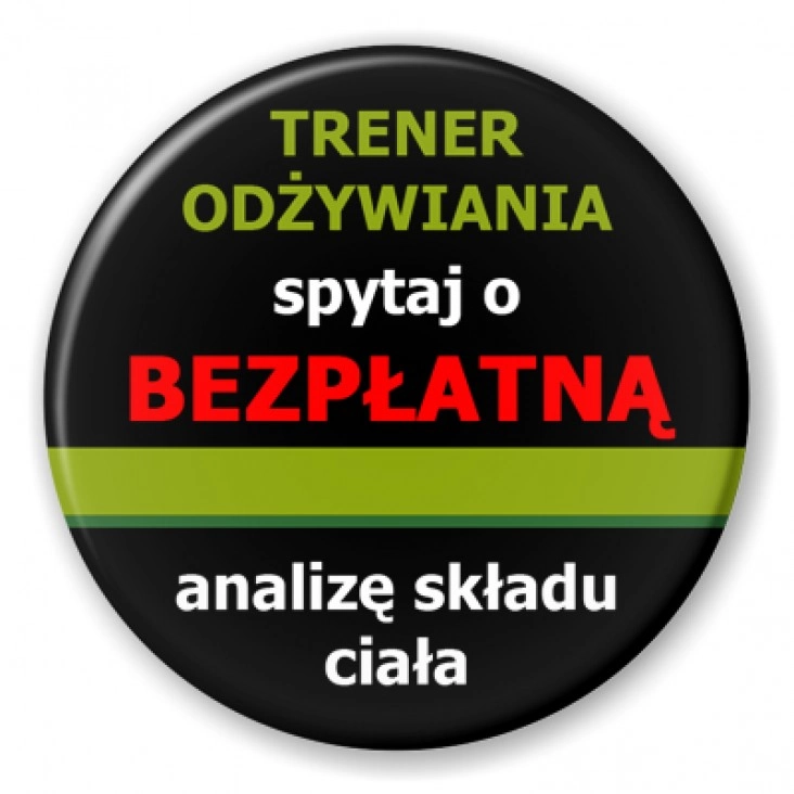 przypinka Trener odżywiania 4