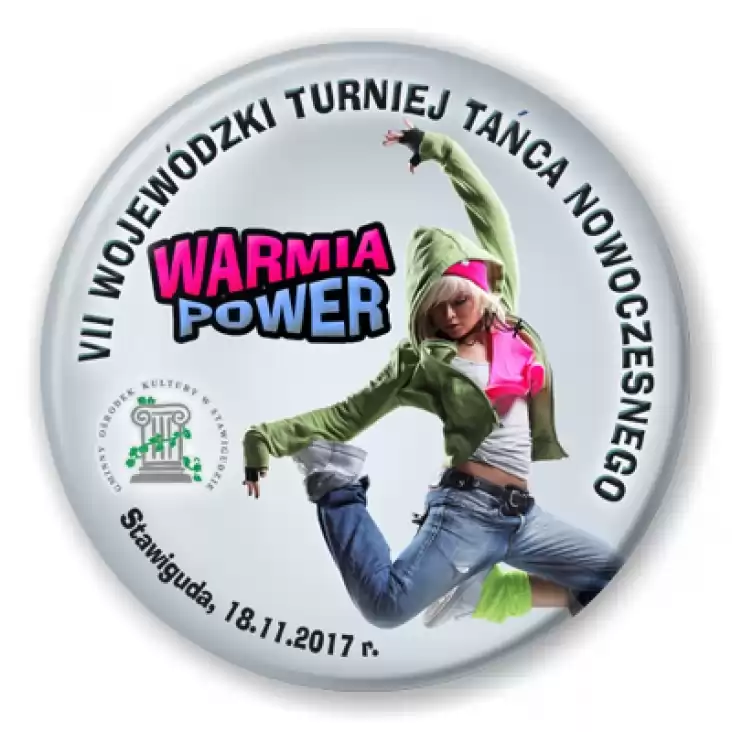 przypinka Warmia Power 2017