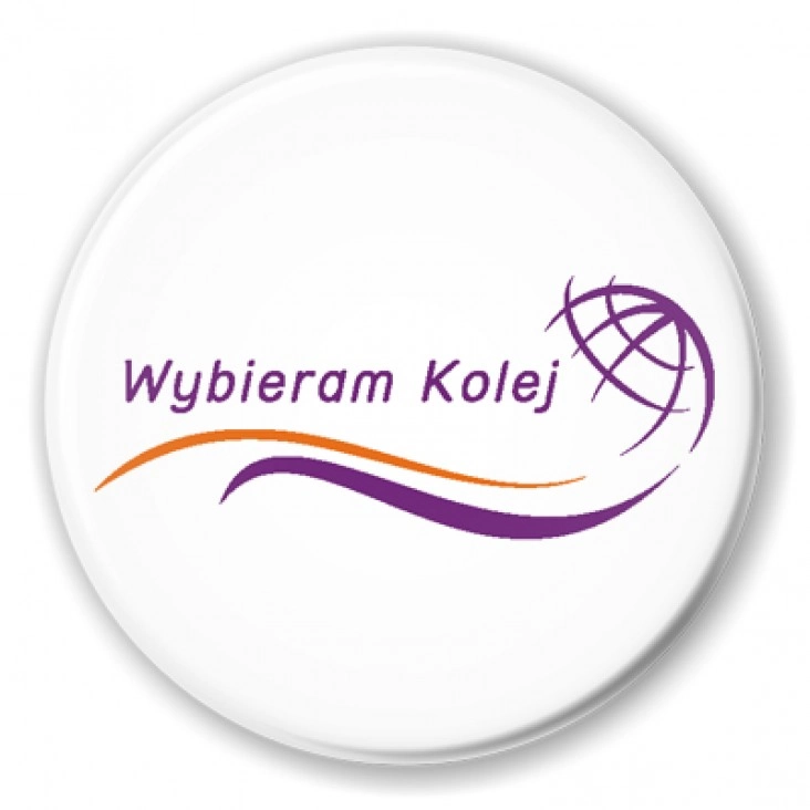 przypinka Wybieram kolej B