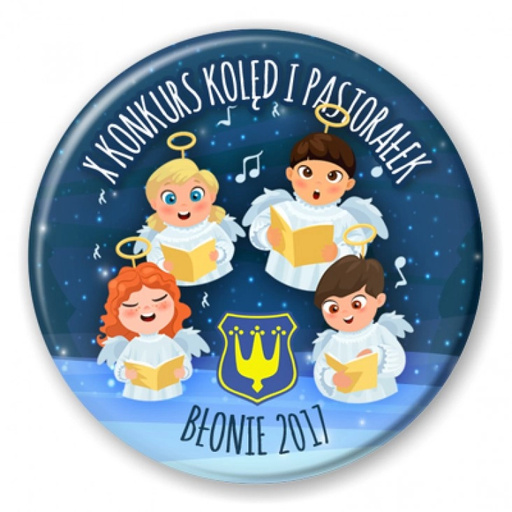 przypinka X Konkurs Kolęd i Pastorałek Błonie 2017