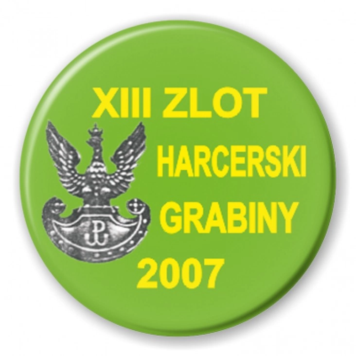 przypinka XIII Zlot Harcerski Grabiny