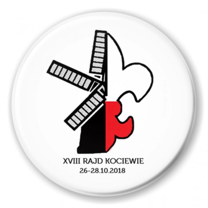 przypinka XVIII Rajd Kociewie