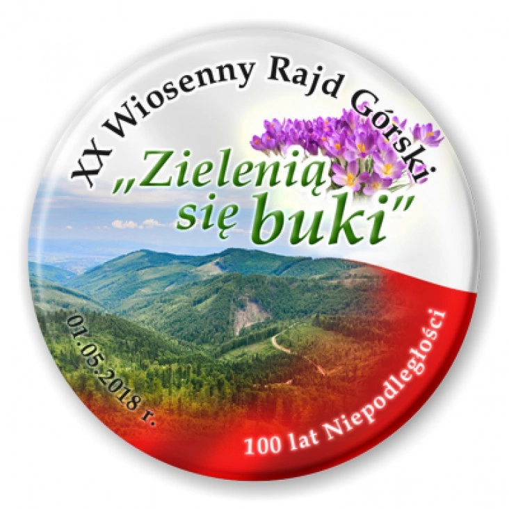 przypinka XX Wiosenny Rajd Górski