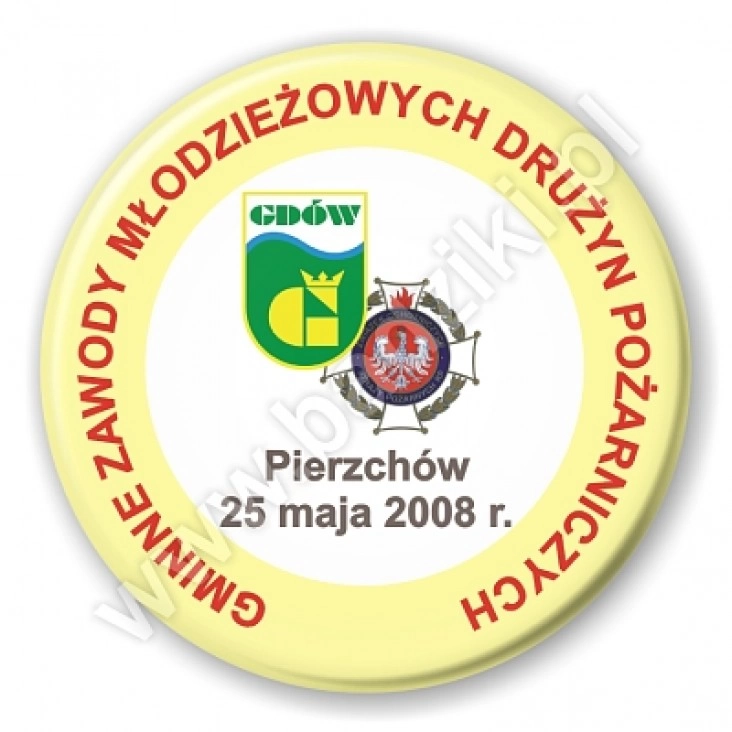 przypinka Zawody Młodzieżowych Drużyn Pożarniczych