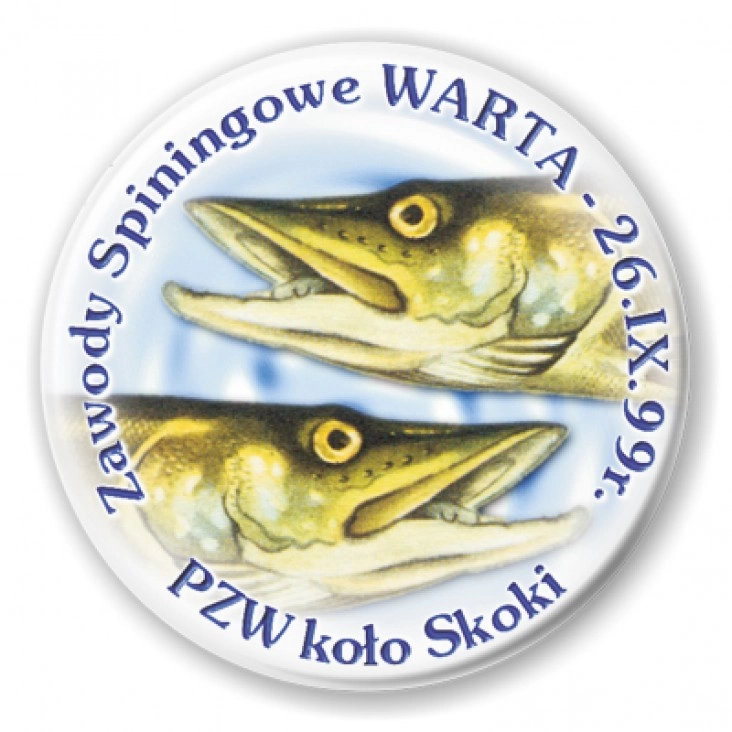 przypinka Zawody Spiningowe WARTA