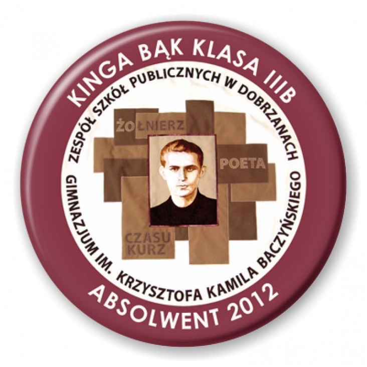 przypinka ZSP w Dobrzanach - Absolwent 2012