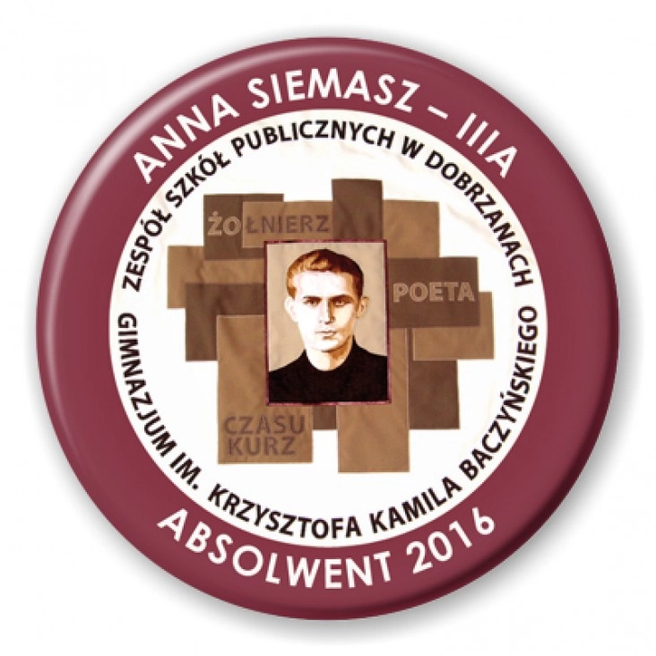 przypinka ZSP w Dobrzanach - Absolwent 2016