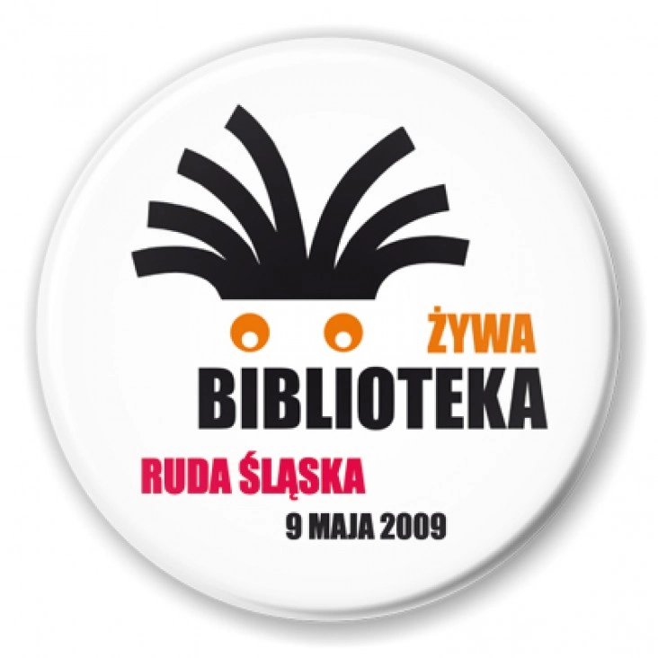 przypinka Żywa Biblioteka