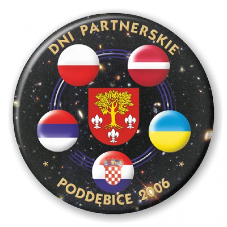 przypinka Dni partnerskie - Poddębice 2006 