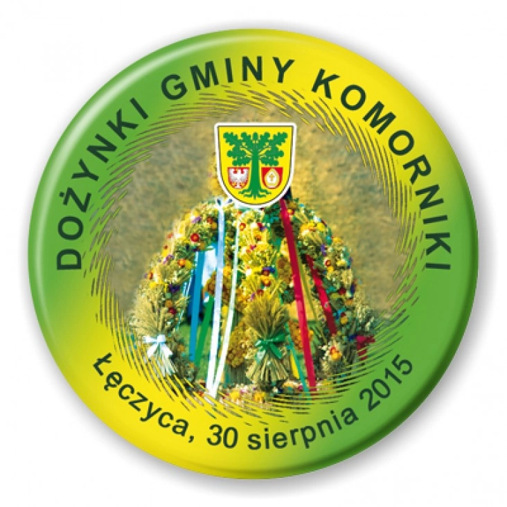 przypinka Dożynki Gminy Komorniki 2015