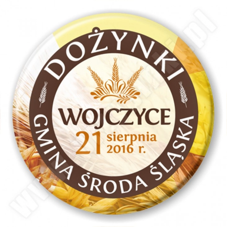 przypinka Dożynki - Środa Śląska