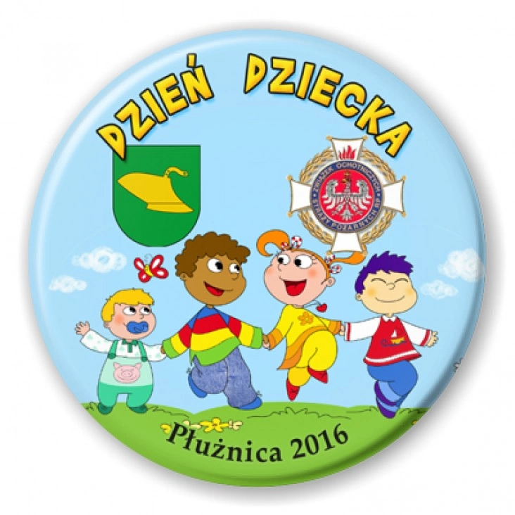 przypinka Dzień Dziecka Płużnica