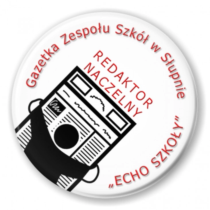 przypinka Echo Szkoły - ZS w Słupnie B