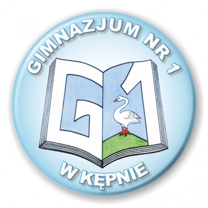 przypinka Gimnazjum nr 1 w Kępnie