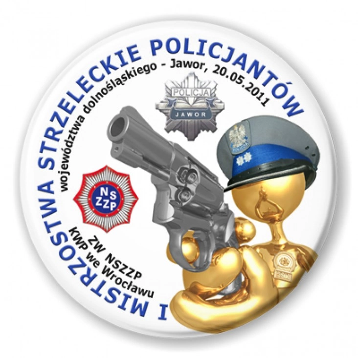przypinka I Mistrzostwa Strzeleckie Policjantów