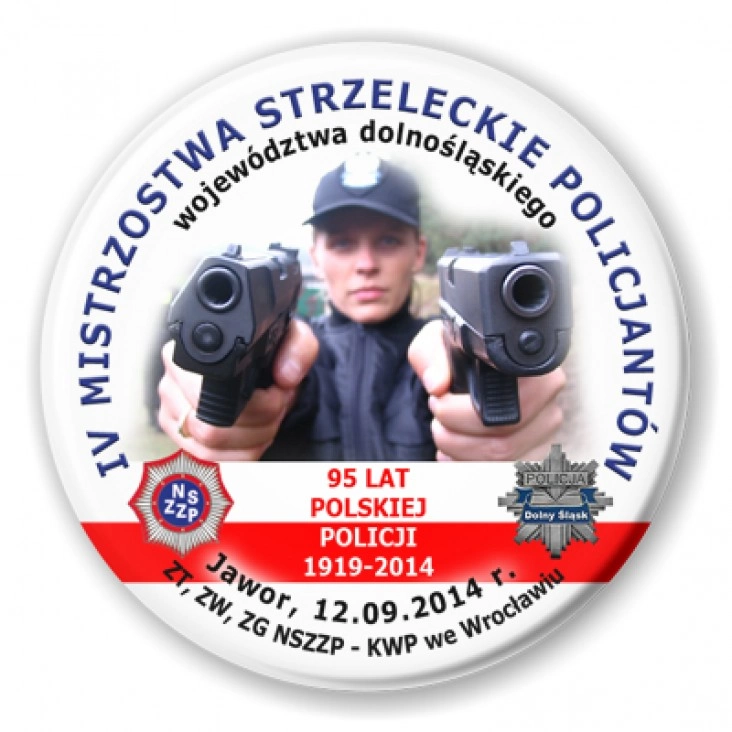 przypinka IV Mistrzostwa Strzeleckie Policjantów