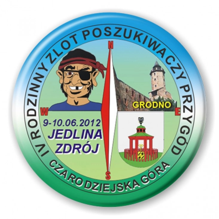 przypinka IV Rodzinny Zlot Poszukiwaczy Przygód