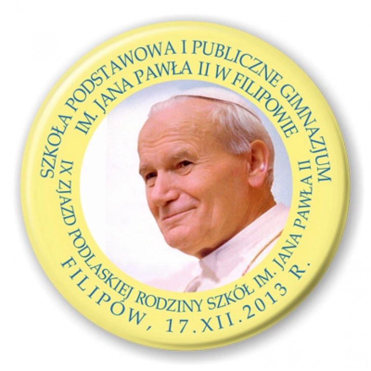 przypinka IX Zjazd Podlaskiej Rodziny Szkół JP2