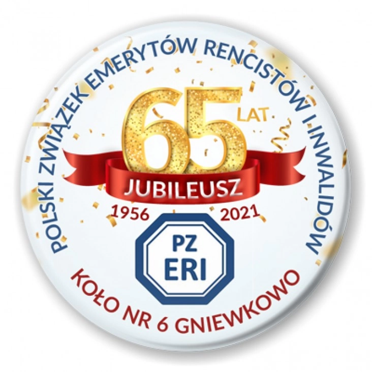 przypinka Jubileusz PZERII Gniewkowo