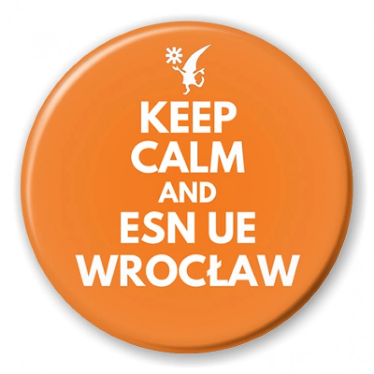 przypinka Keep calm and ESN