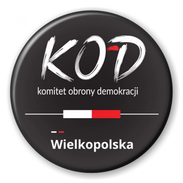 przypinka KOD Wielkopolska