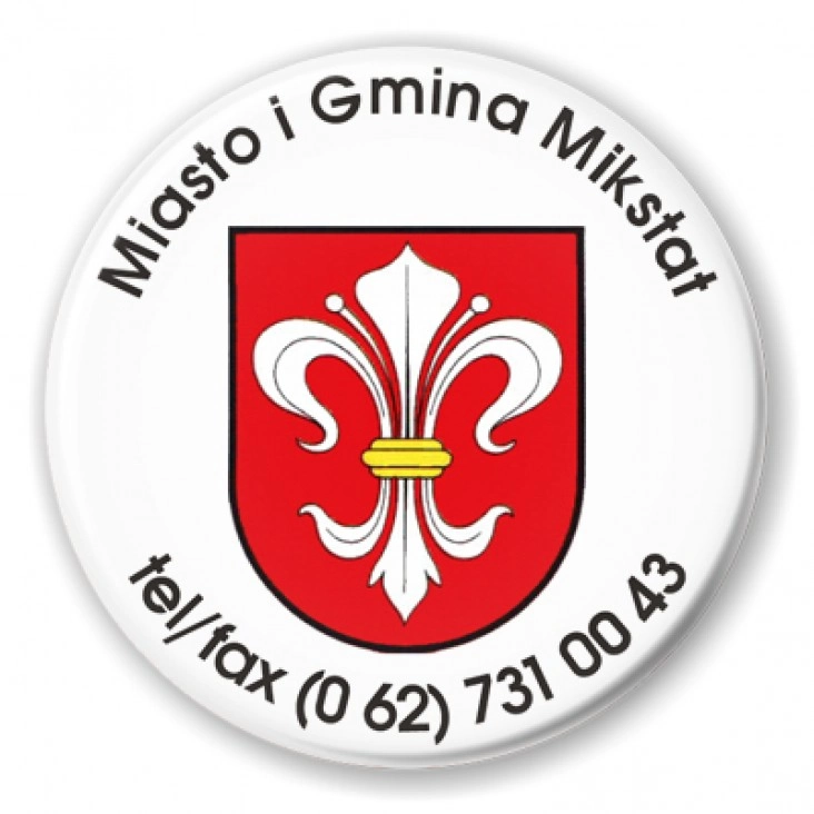 przypinka Miasto i Gmina Mikstat