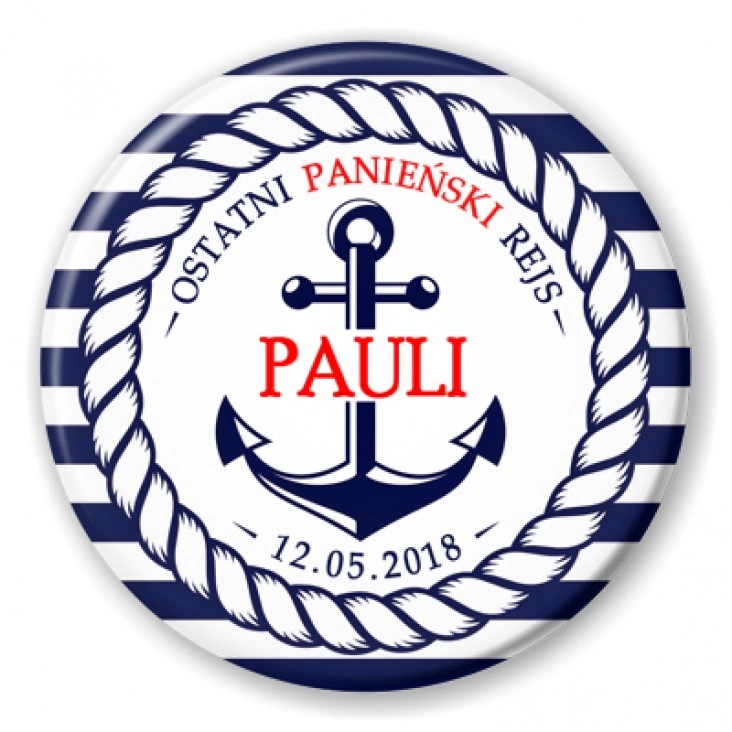 przypinka Ostatni panieński rejs