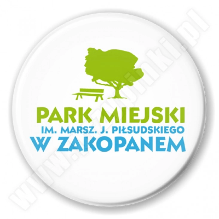 przypinka Park Miejski w Zakopanem