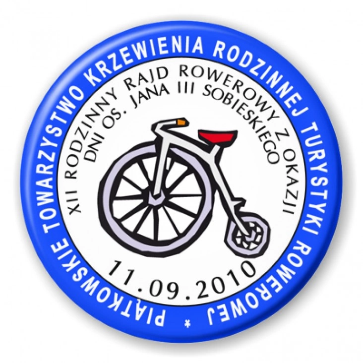 przypinka Piątkowo Rodzinny Rajd Rowerowy 2010