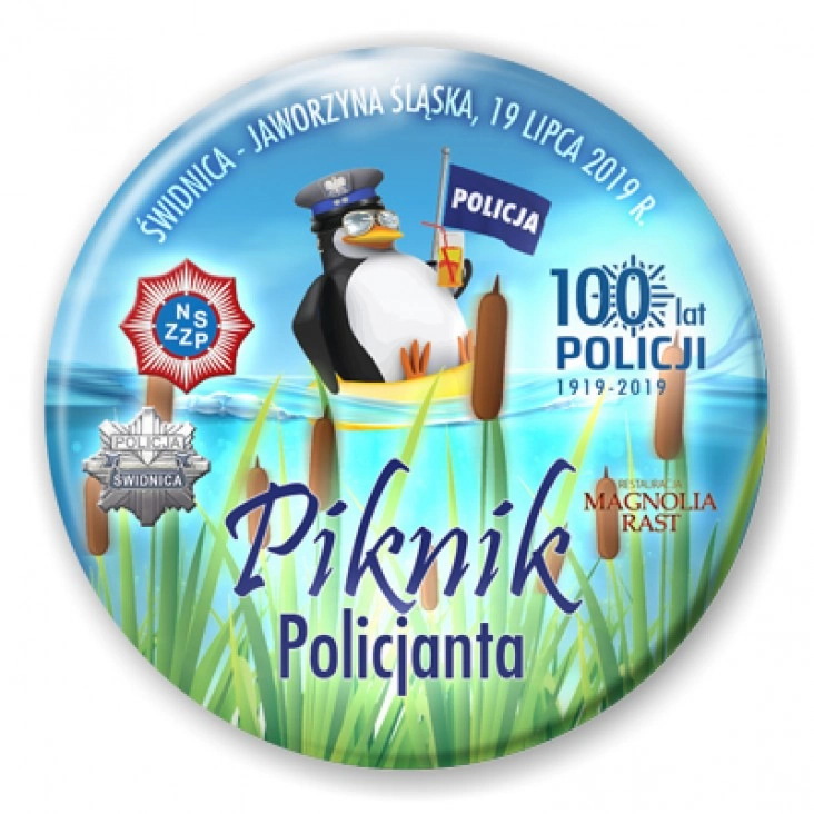 przypinka Piknik Policjanta - Świdnica 2019