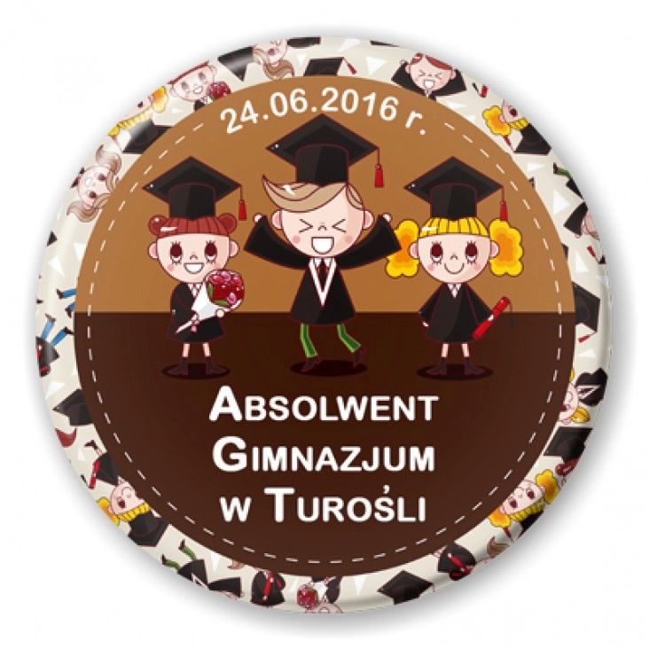 przypinka Absolwent