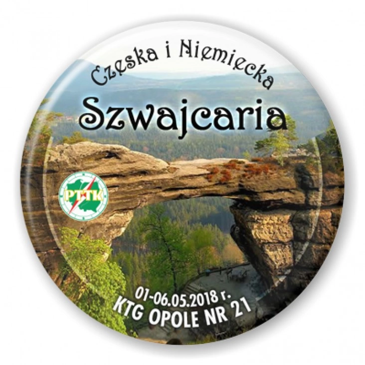 przypinka Czeska i Niemiecka Szwajcaria