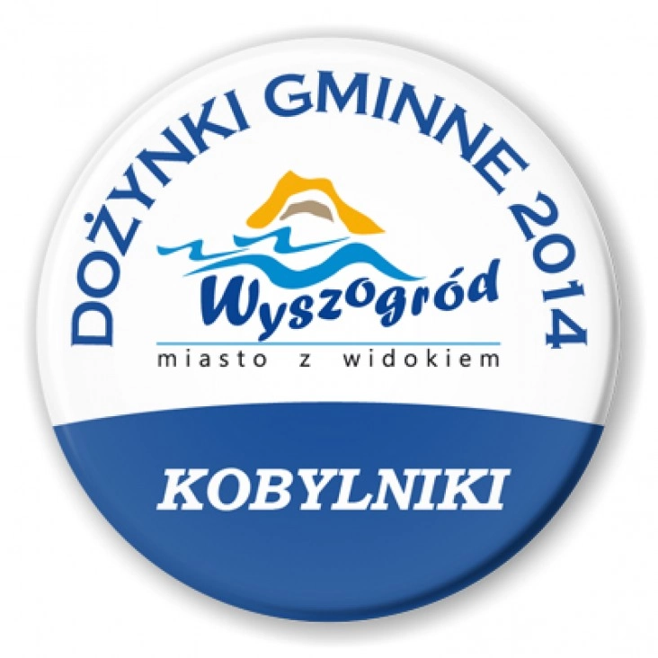 przypinka Dożynki Gminne - Kobylniki 2014