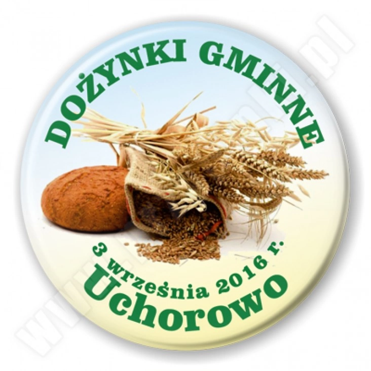 przypinka Dożynki Gminne Uchorowo 2016
