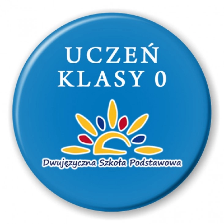 przypinka Dwujęzyczna Szkoła Podstawowa 0