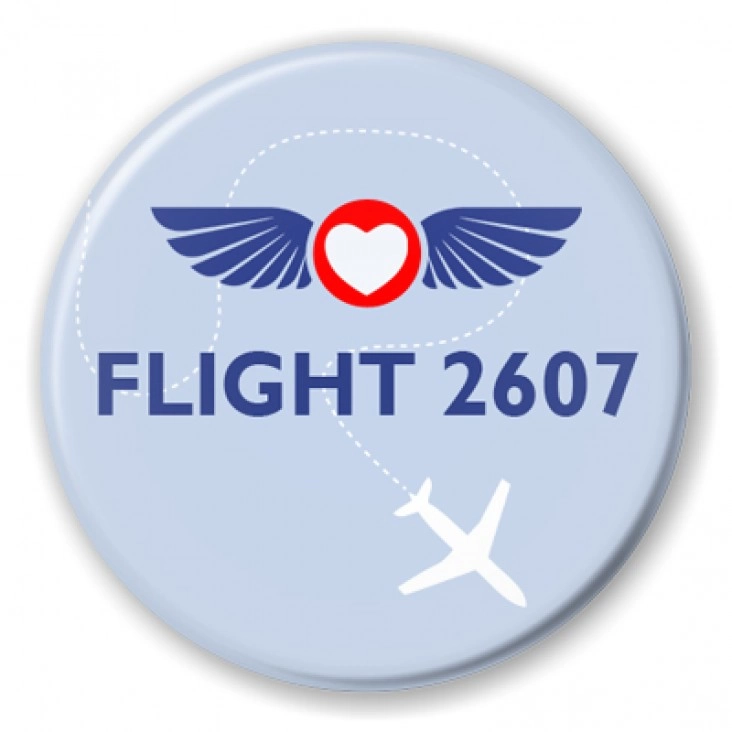 przypinka Flight 2607