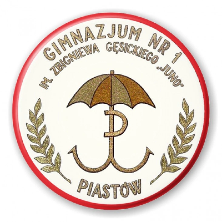 przypinka Gimnazjum nr 1 Piastów