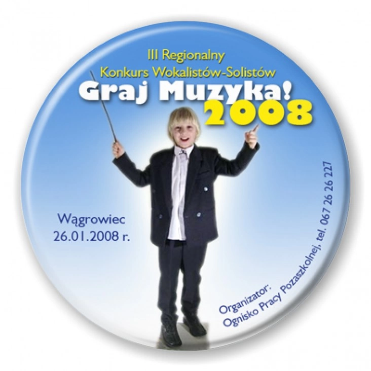 przypinka Graj Muzyka 2008