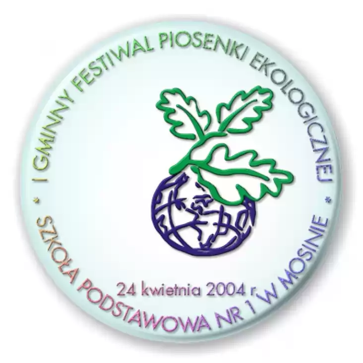 przypinka I Gminny Festiwal Piosenki Ekologicznej 