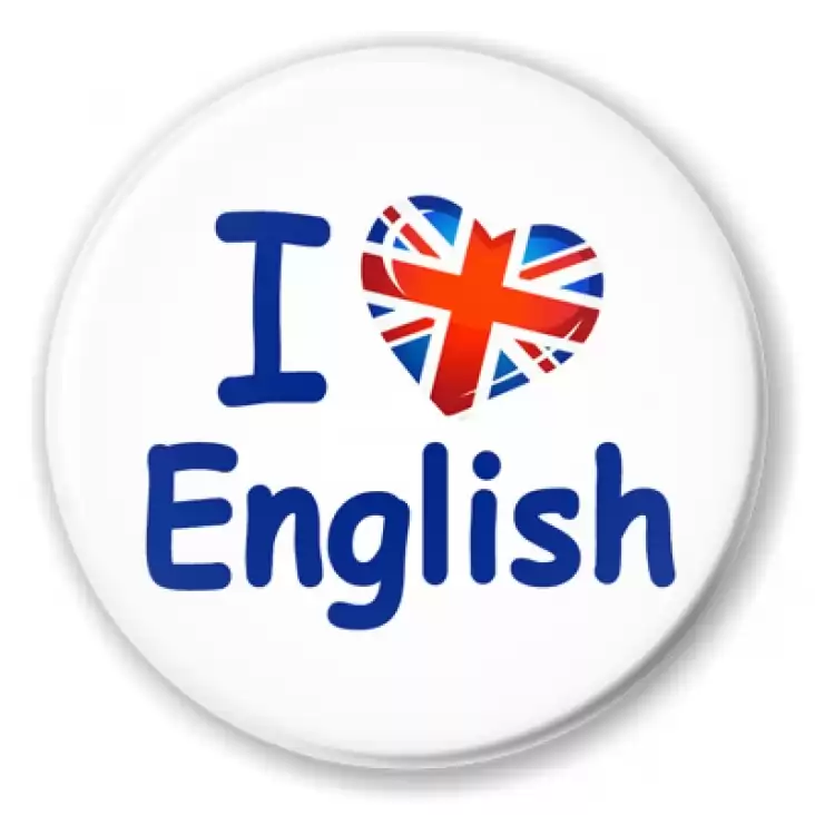 przypinka I Love English