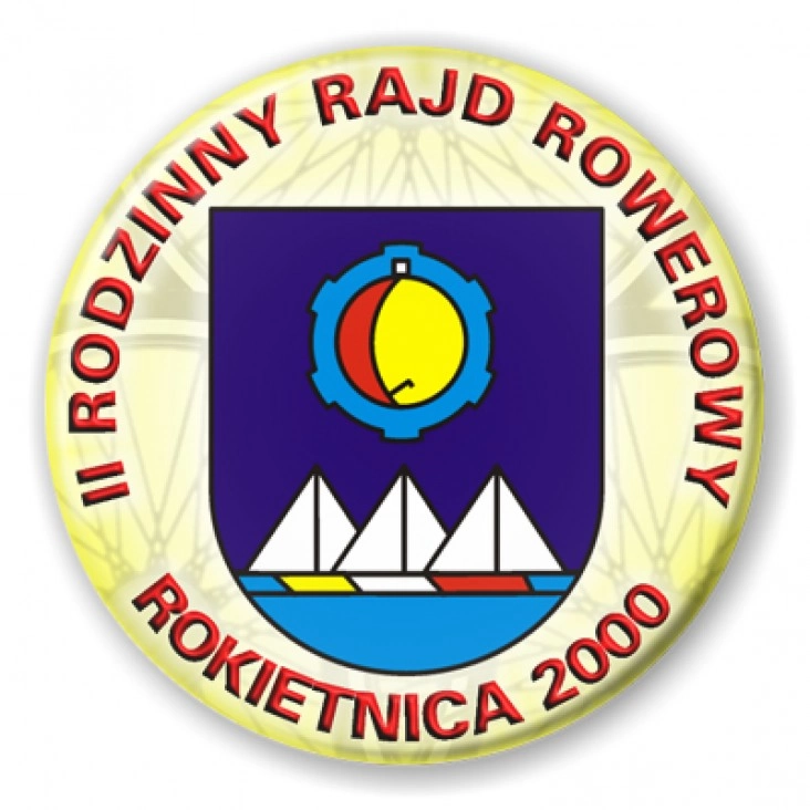 przypinka II Rodzinny Rajd Rowerowy - Rokietnica 2000