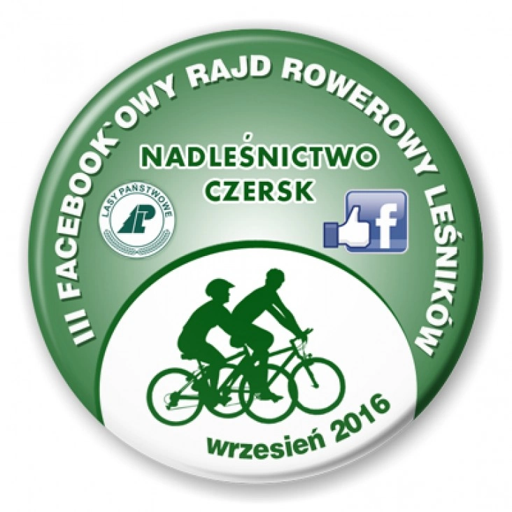 przypinka III Facebook`owy Rajd Rowerowy Leśników