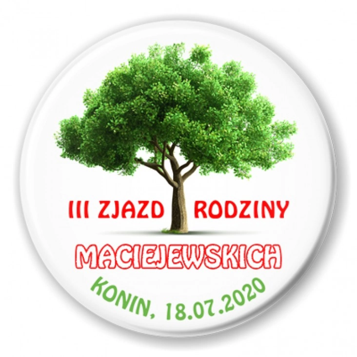 przypinka III Zjazd Rodziny Maciejewskich