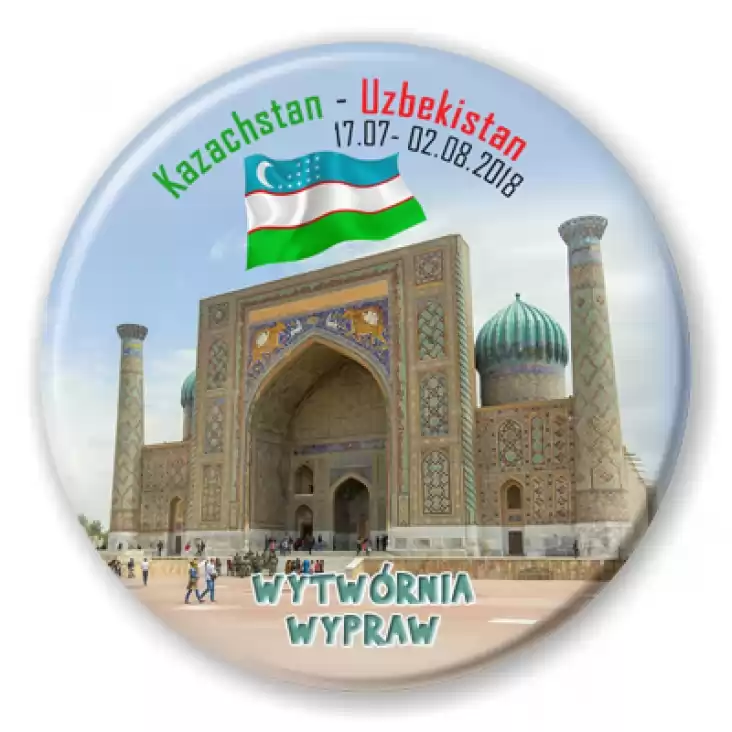 przypinka Kazachstan - Uzbekistan