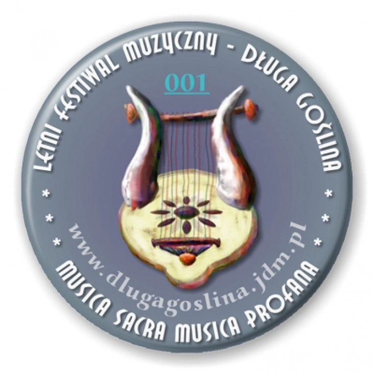 przypinka Letni Festiwal Muzyczny - Długa Goślina 