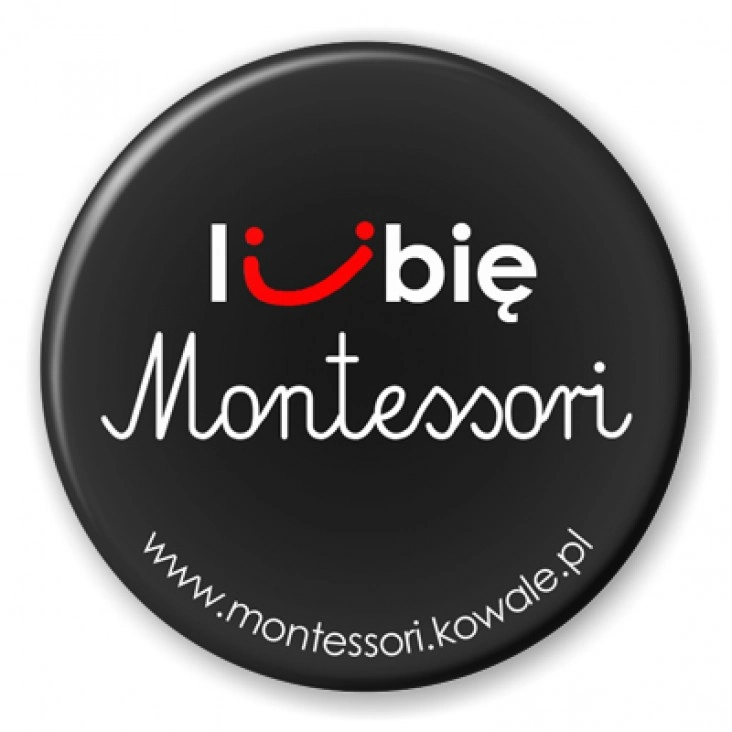 przypinka Lubię Montesorii
