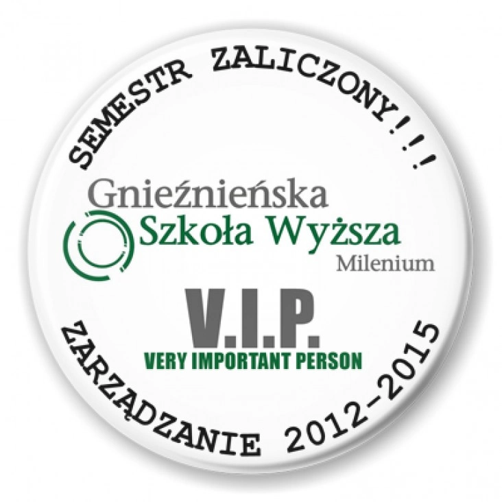 przypinka Milenium - V.I.P.