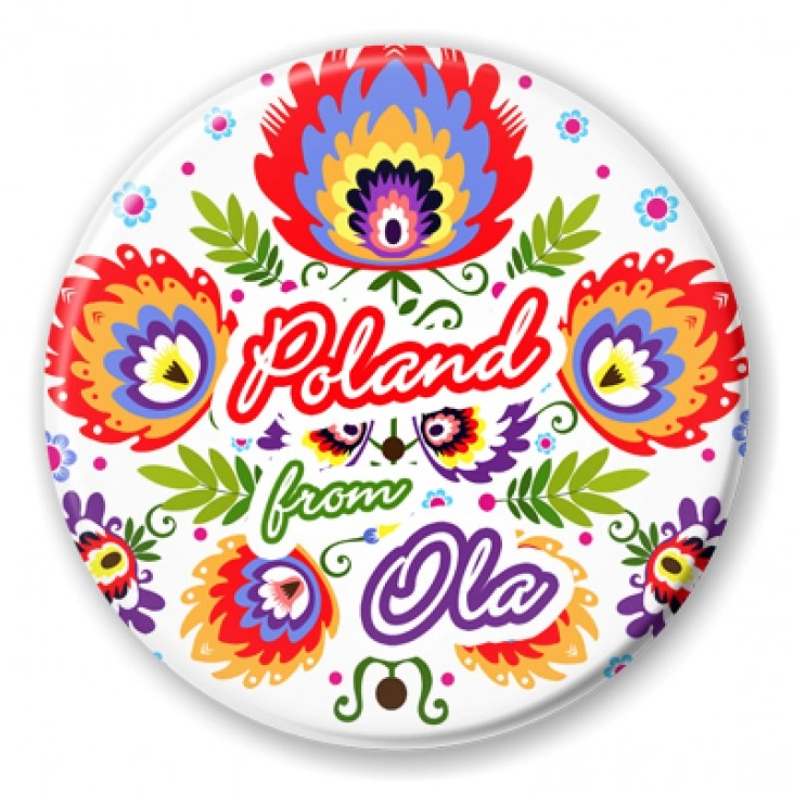 przypinka Poland from Ola