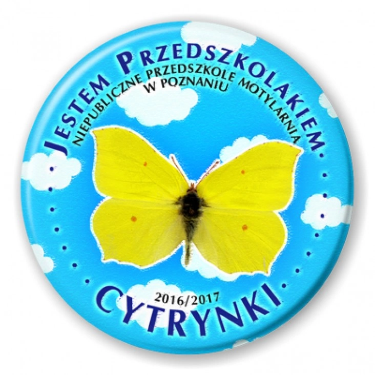 przypinka Przedszkole Motylarnia w Poznaniu